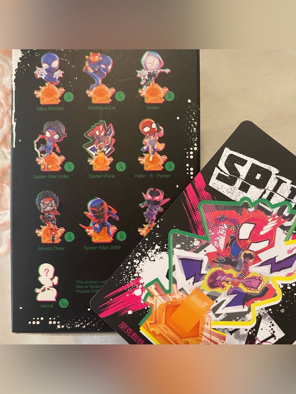 PopMart Marvel Across the Spider-Verse Series Blind Box Spider punk edition